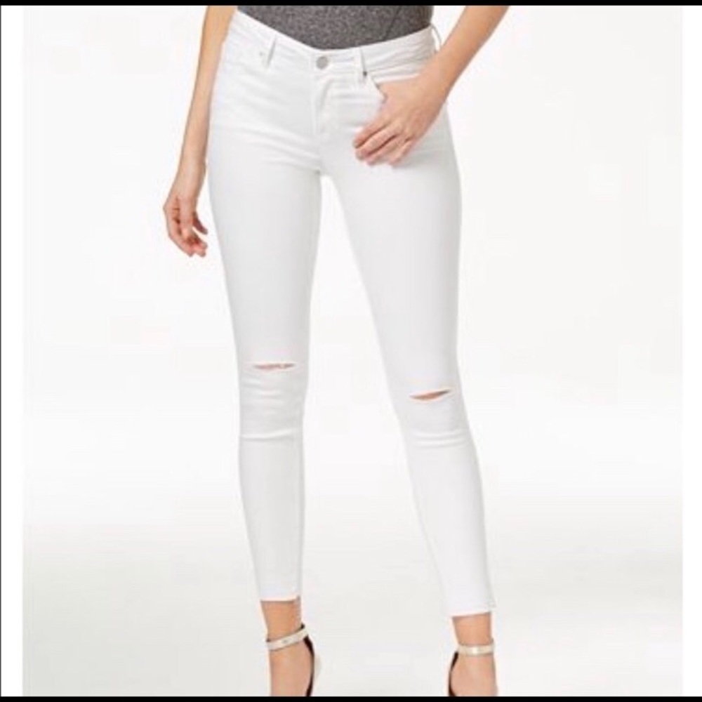 WILLIAM RAST WHITE SKINNY ANKLE JEANS